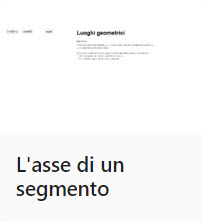 L'asse di un segmento